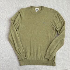 Lacoste Wool Pullover Sweater Green Size Large